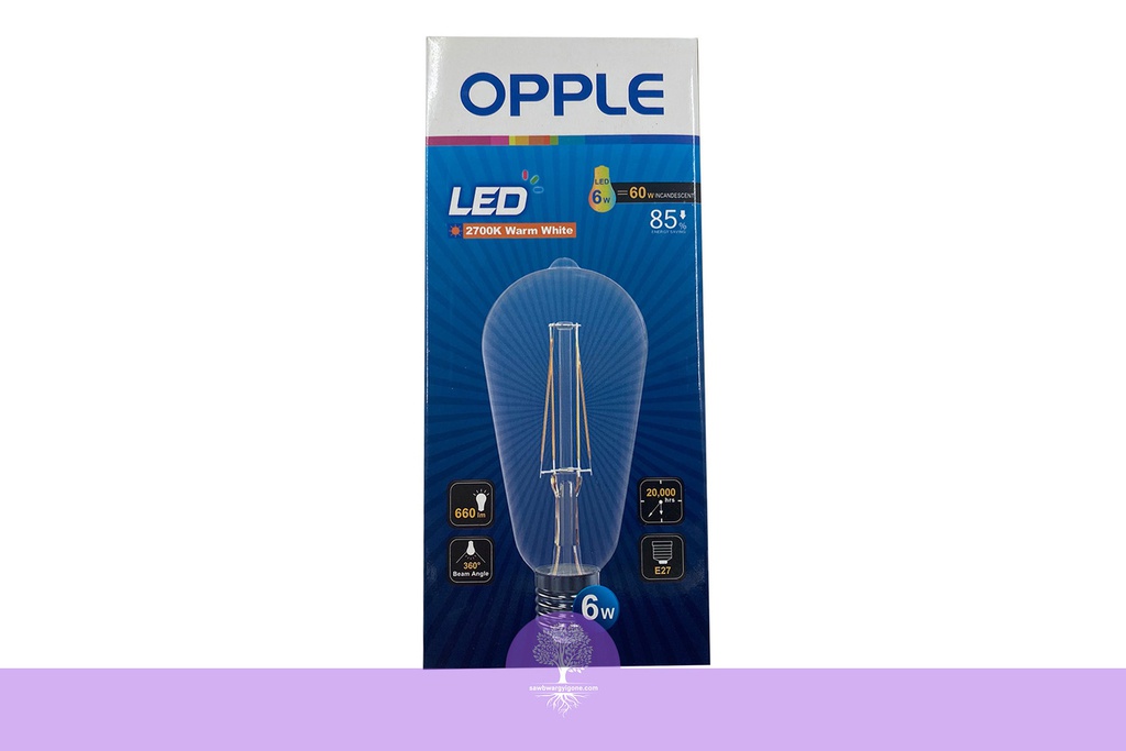 Opple-LED-E-ST64-E27-6W-FILA-2700K-CT-TR