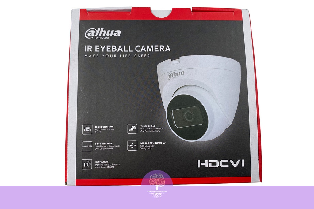 Dahua HDCVI Camera (2MP, IR, Dome, 3.6mm, MIC)