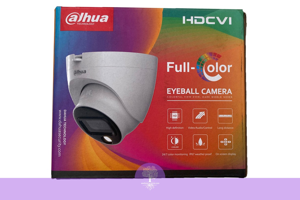 Dahua HDCVI Camera (5MP, Full Color, Bullet, 2.8mm wide, Outdoor, MIC)