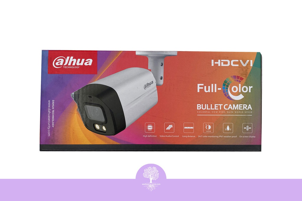 Dahua HDCVI Camera (5MP, Full Color, Bullet, 2.8mm, Outdoor, MIC)