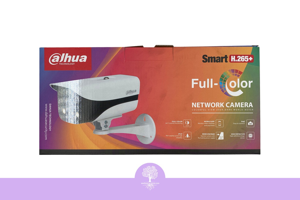 Dahua IP Camera (4MP, Full Color, Bullet, 3.6mm) (Lite Series)