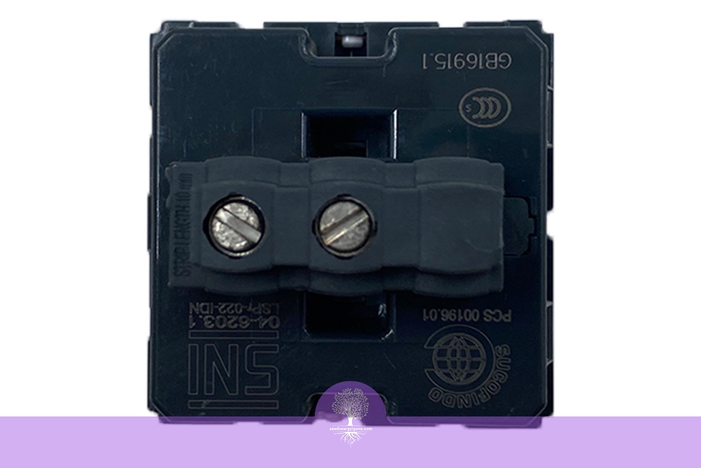 LEGRAND PUSH-B 2M 6A 250V SQ WH