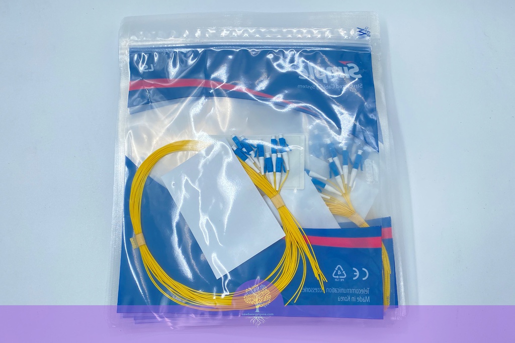 Fiber pigtail LC, SM, 1m (YL)