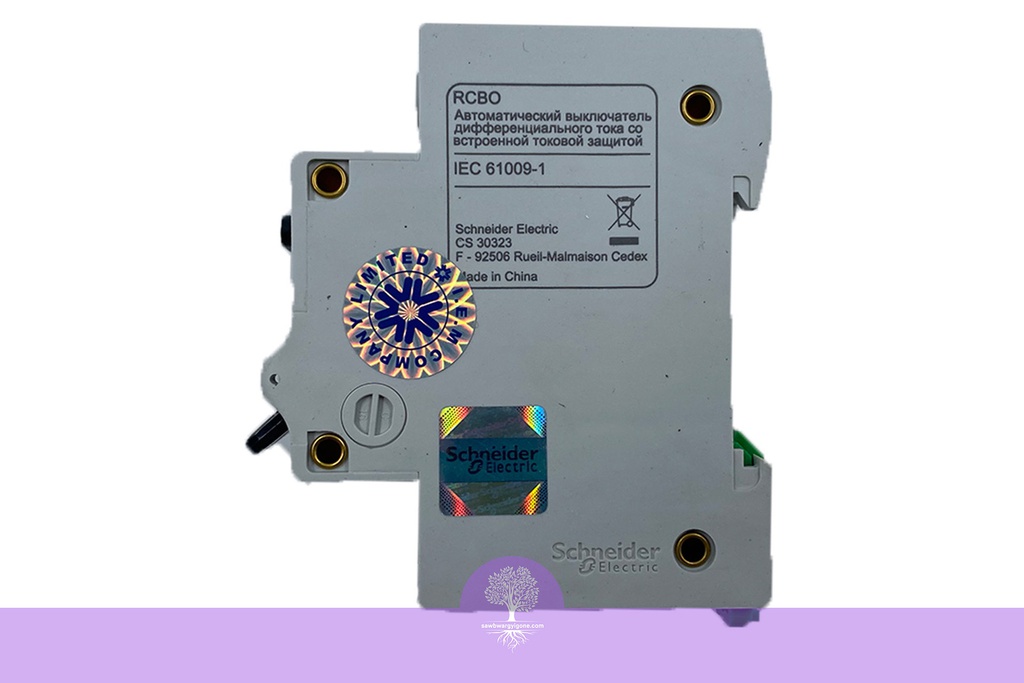 2Pole, 25A, 4.5kA, Easy9, C Curve RCBO Breaker