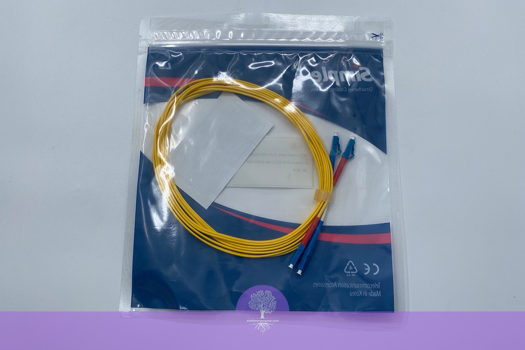 LC-LC-3M (YL), OM3, Fiber Optic Patch Cord, Single Mode, Duplex