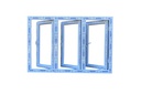 (2.5' x 2.5'), ALADDIN UPVC Casement Window 