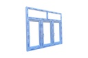 (3.5' x 4'), (4' x 3.5'), ALADDIN UPVC Casement Window 