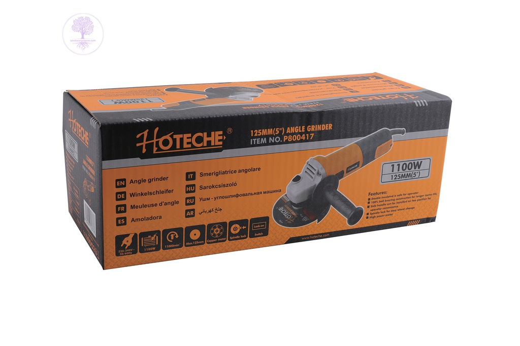 1100W, 125mm, Hoteche Angle Grinder