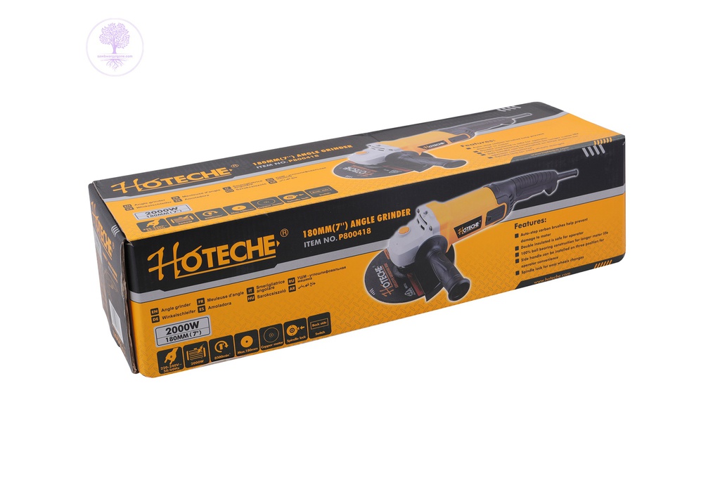 2000W, 180mm, Hoteche Angle Grinder