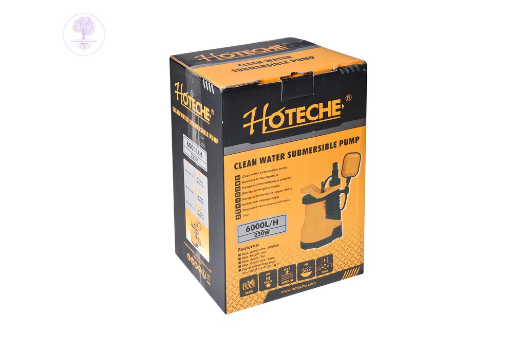 250W, Clean Water Submersible, Hoteche Pump