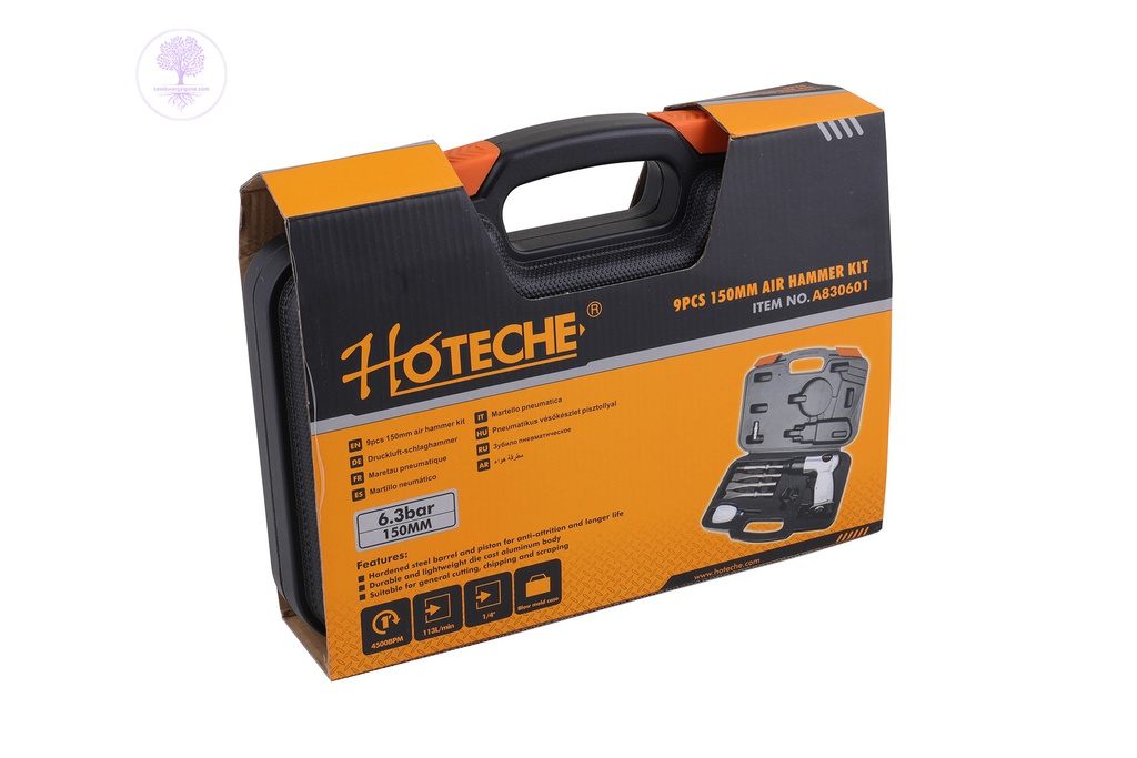 9pcs, 150mm, Hoteche Air Hammer Kit 