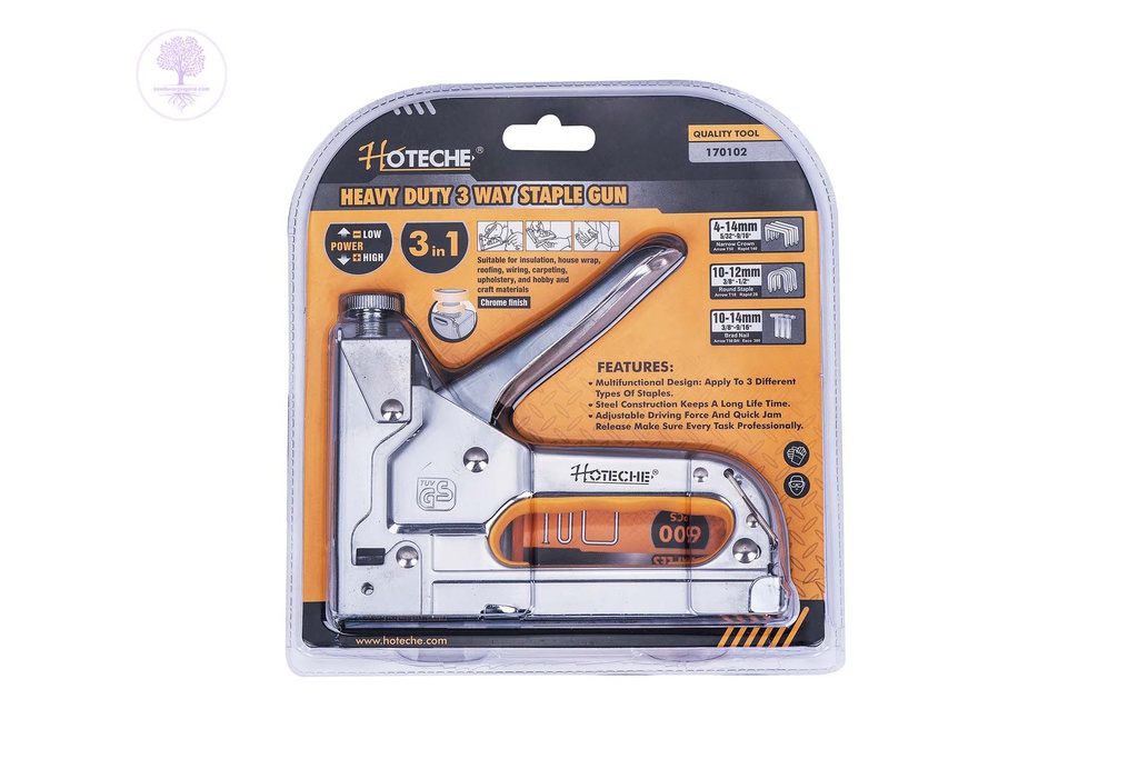 4-14mm HOTECHEHANDTOOL Staple Gun 3 in 1 Heavy Duty