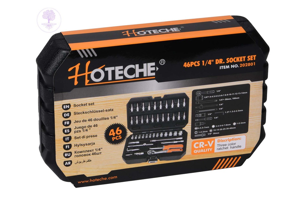 46pcs HOTECHEHANDTOOL Socket Set