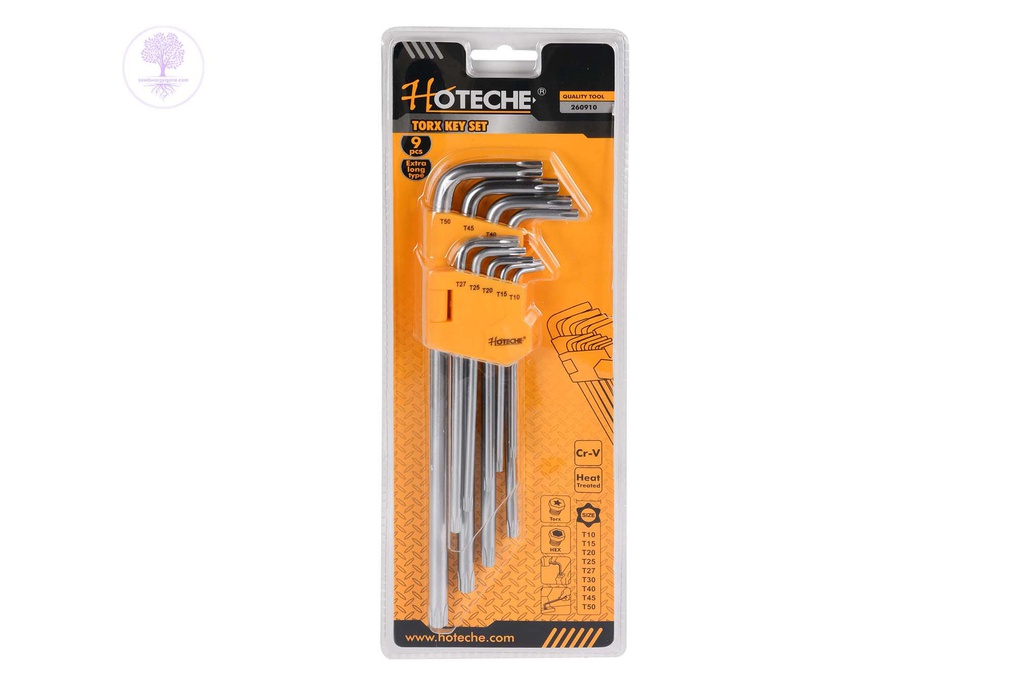 9pcs (Extra Long) HOTECHEHANDTOOL Torx Key Set
