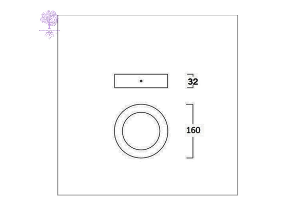 12W, Daylight LUMAX SURFACE PANEL LIGHT (Circle)