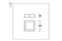 12W, Daylight LUMAX SURFACE PANEL LIGHT (Square)