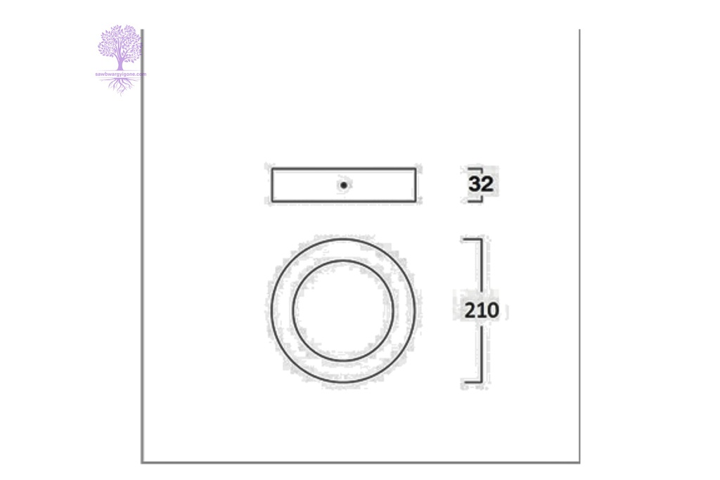 18W, Daylight LUMAX SURFACE PANEL LIGHT (Circle)