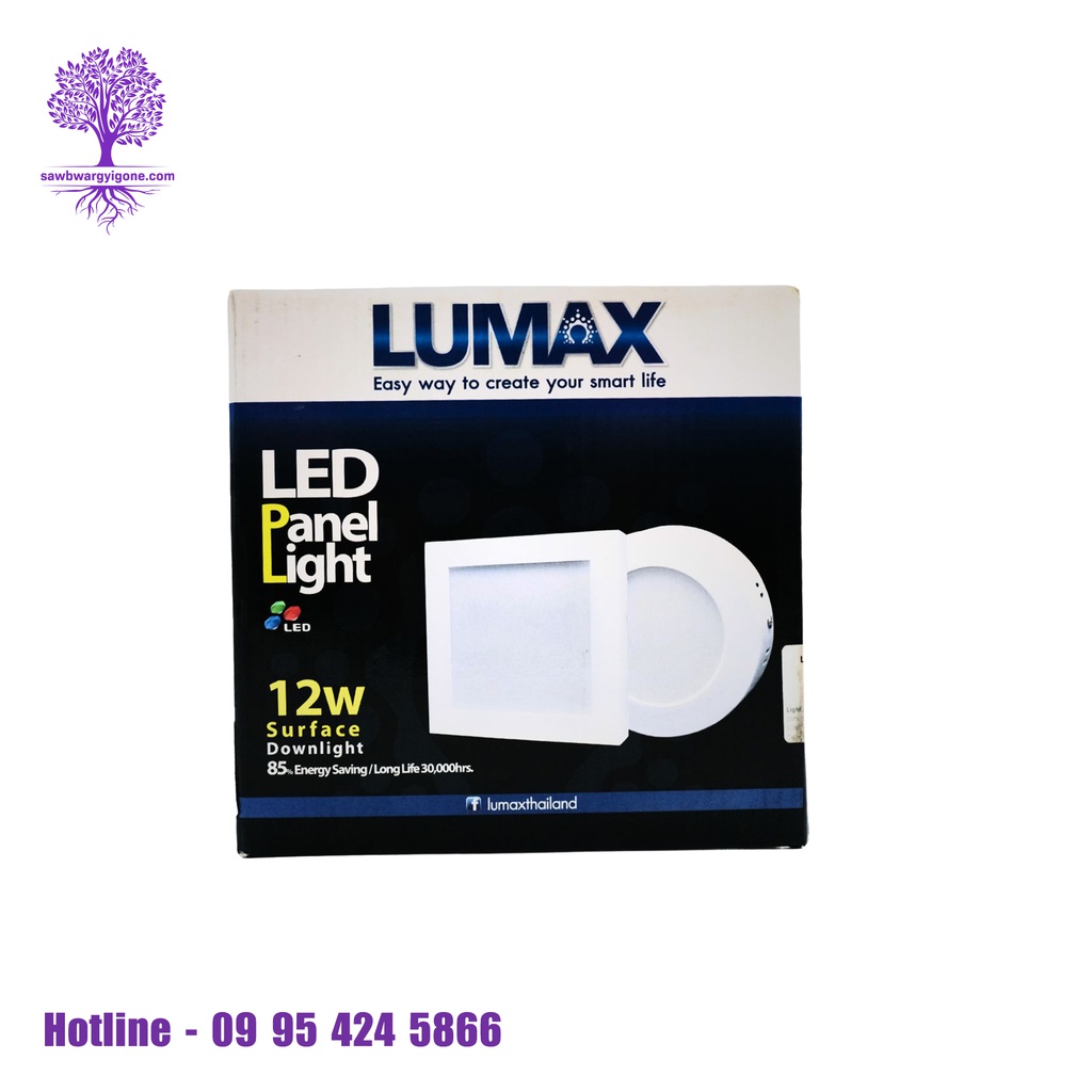 12W, Daylight, LUMAX, SURFACE PANEL LIGHT (Circle)