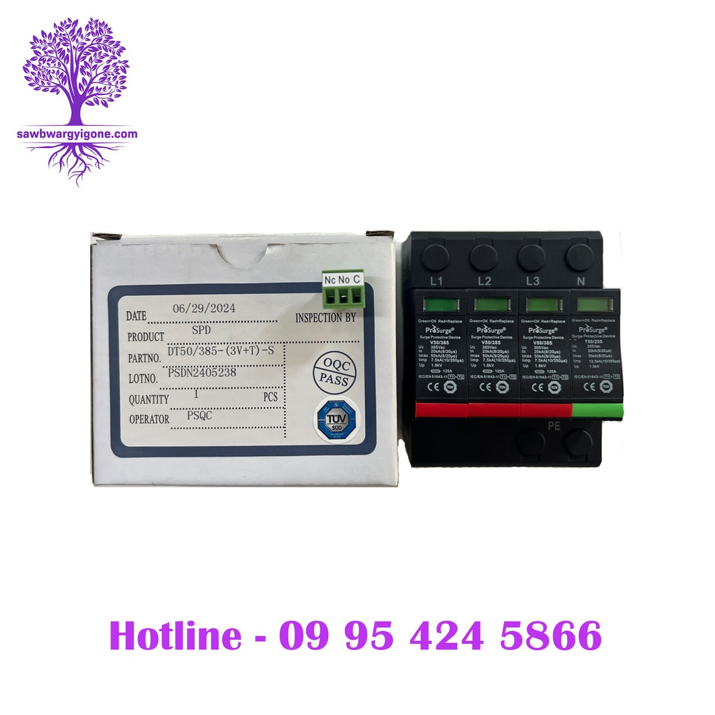 4P/AC/SPD_385V/AC, ProSurge, Surge Protective Device (SPD)