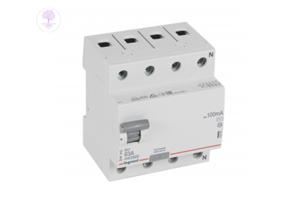 4PR, 40A, 100mA, AC, RX3, LEGRAND RCCB