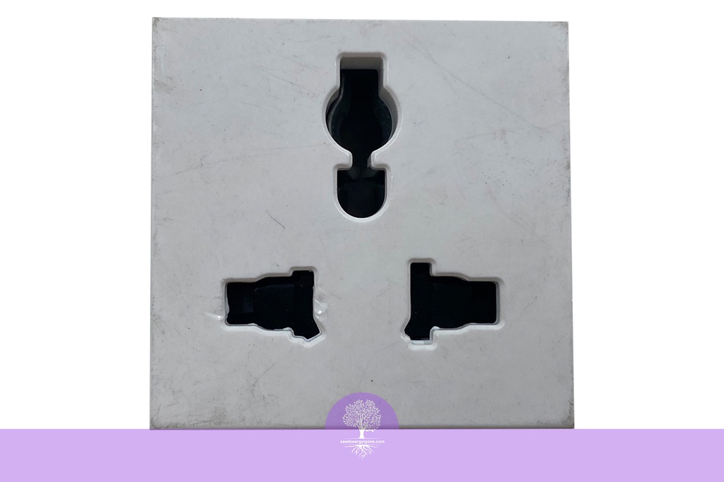 MULTISTD SOCK 2M SQ WH, LEGRAND ARTEOR Multistandard socket module (2 modules Space)