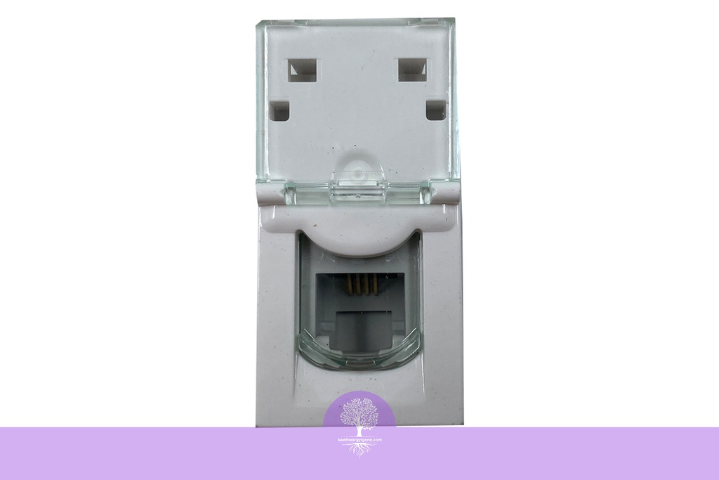 4P, RJ11, TEL SOCK SQ WH, LEGRAND ARTEOR (To use with Pop-up Box) Telephone socket module (1 module space)