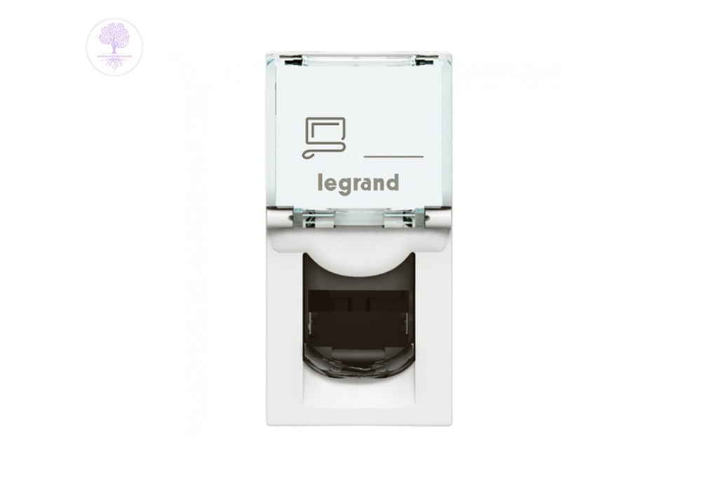 RJ45, Cat5E UTP, 1M, LCS SQ  WH, LEGRAND ARTEOR (To use with Pop-up Box)Network socket module (Cat 5E)
(1 module space)