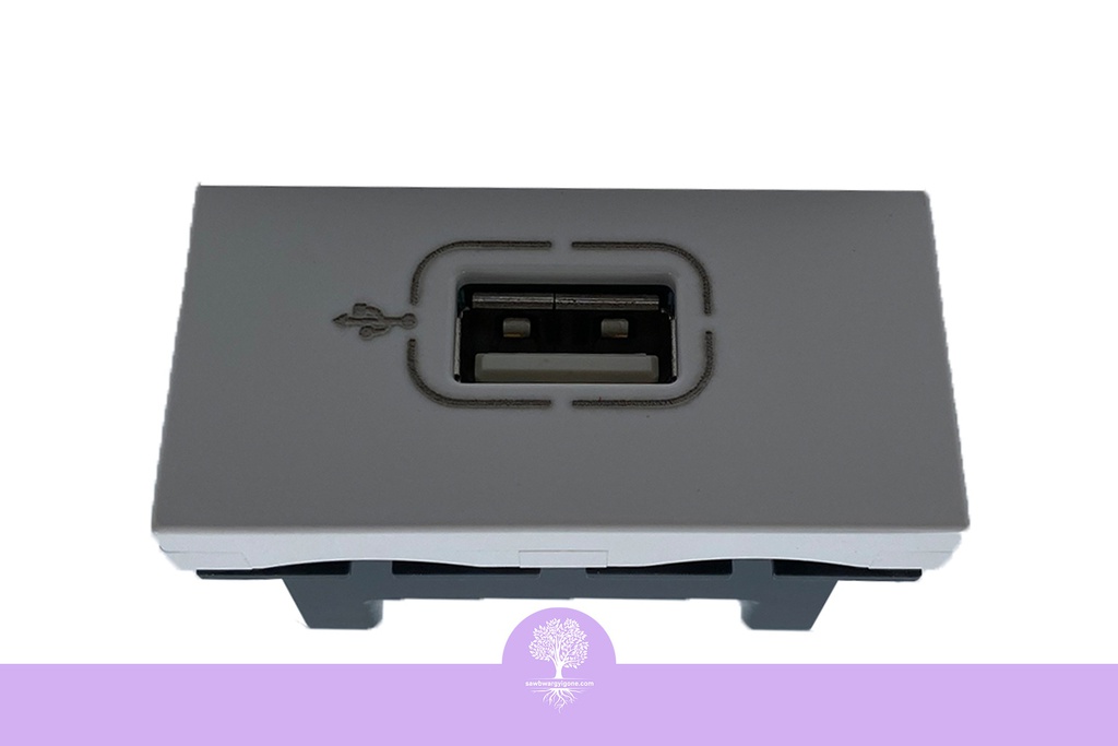 USB 2.0 SOCK SQ WH (Charging + Data), LEGRAND 