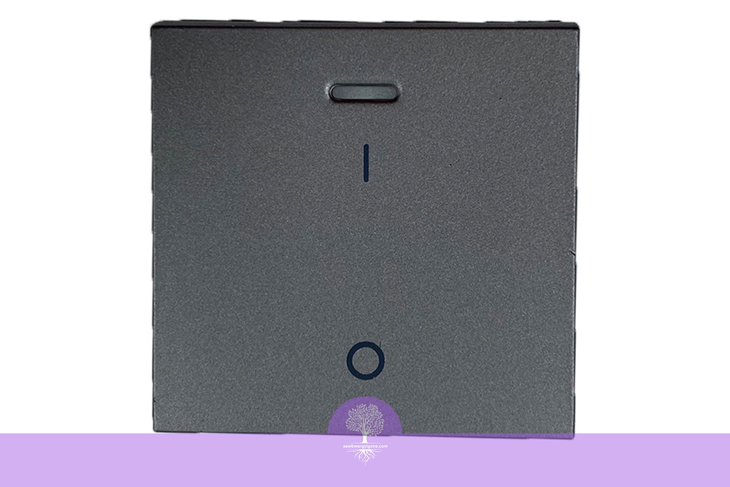 20A, DOUBLE POLE SWITCH WITH INDICATOR SQ ALU, LEGRAND