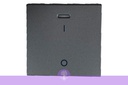 20A, DOUBLE POLE SWITCH WITH INDICATOR SQ ALU, LEGRAND