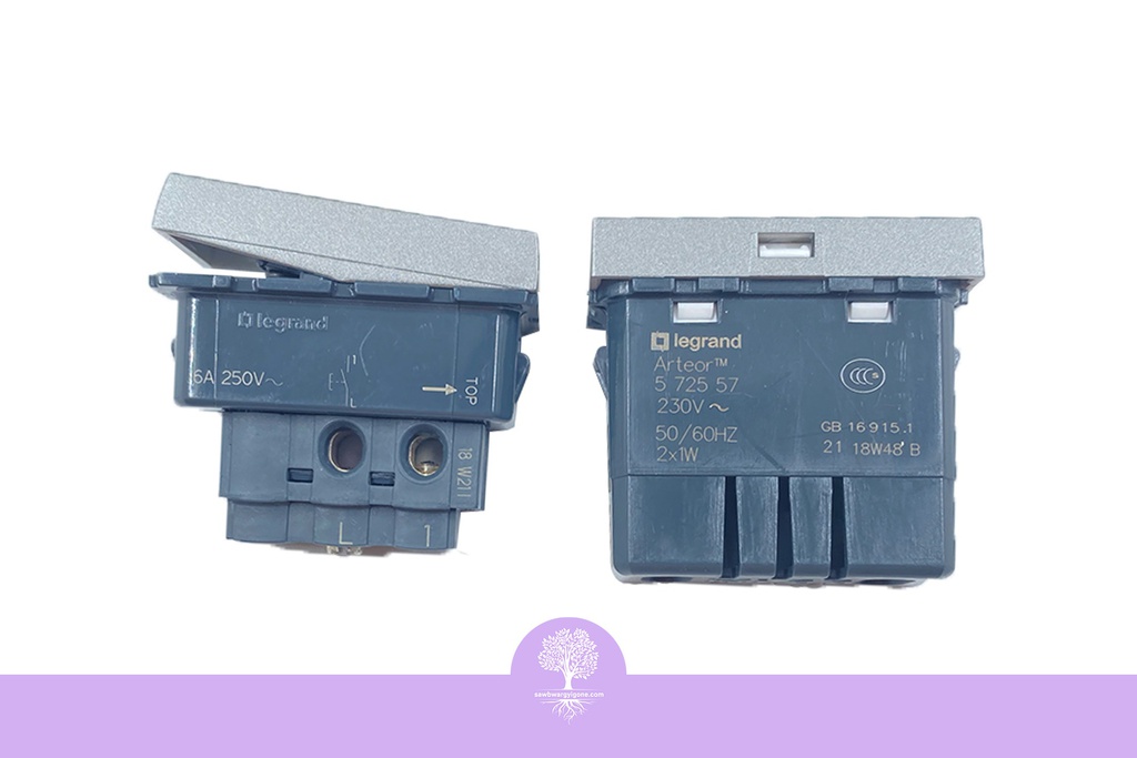 IND LAMP&BEL PUSH HOTEL SQ ALU, LEGRAND 