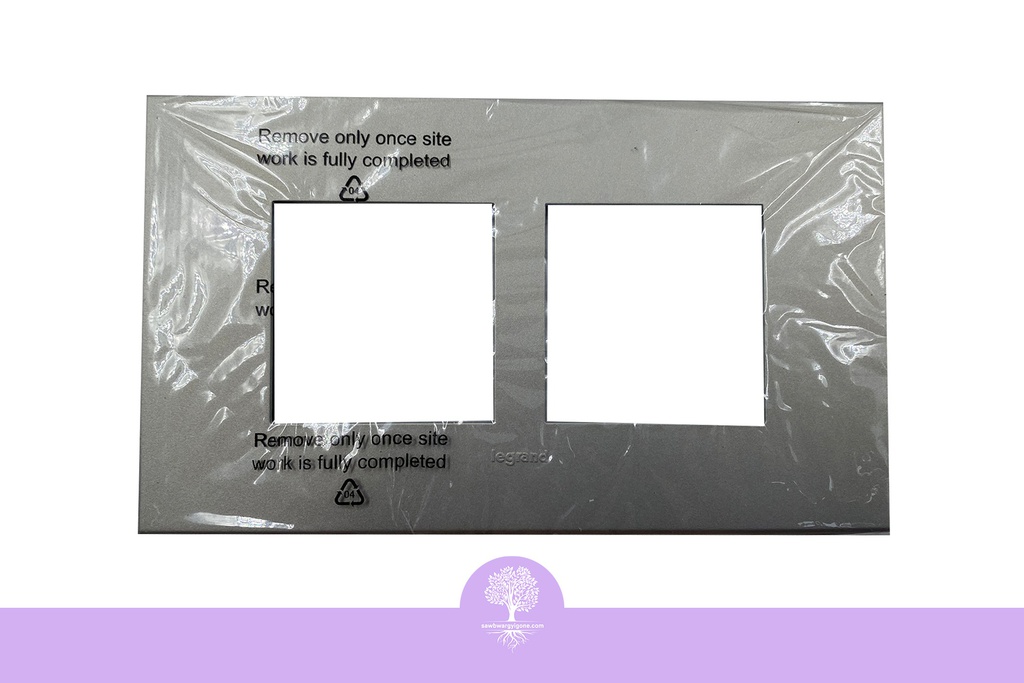 2Gang, 2X2M, Arteor PLATE, BS SQ DARK, LEGRAND