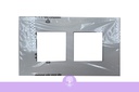 [Legrand_575080] 2Gang, 2X2M, BS SQ WH, LEGRAND PLATE 
