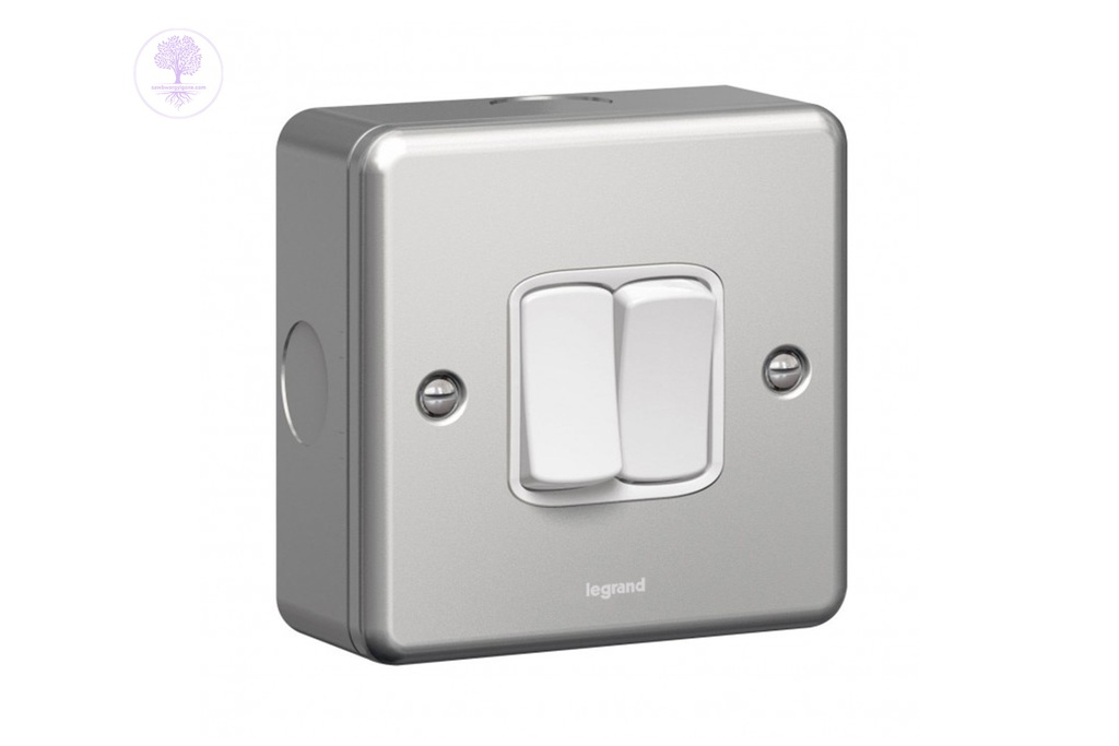 2Gang, 2way, Synergy Metalclad Switch, LEGRAND 