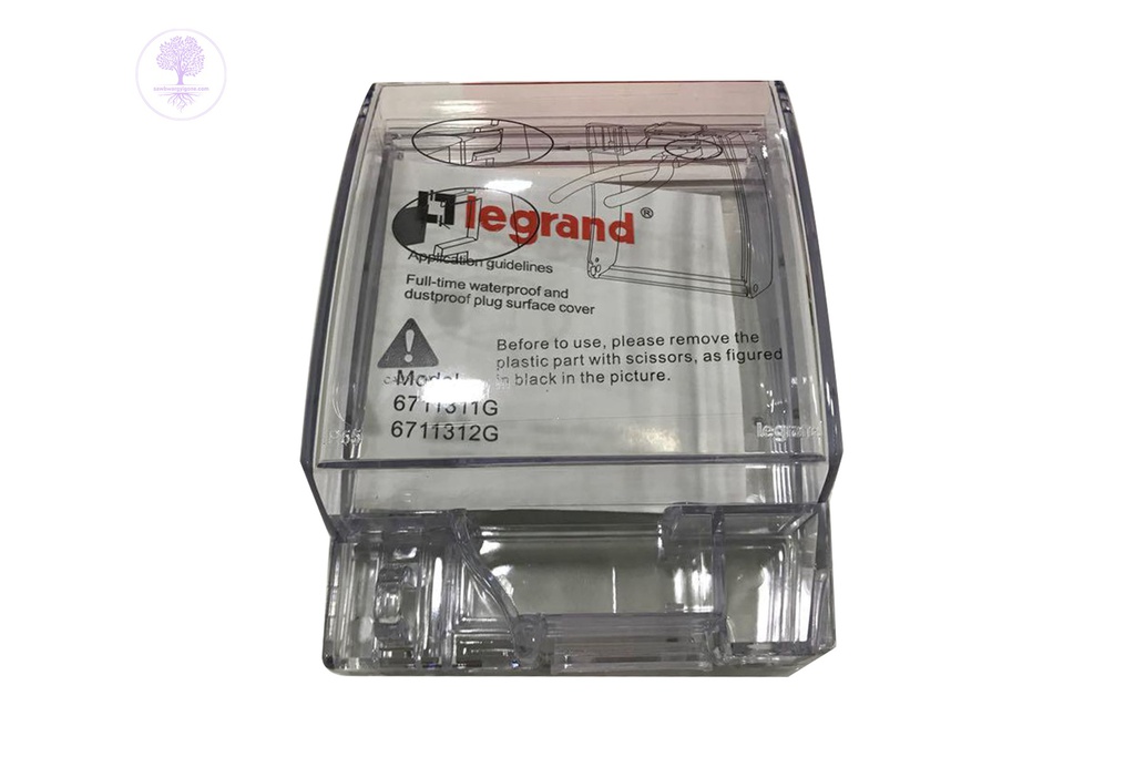 1Gang (3X3), Waterproof, Dustproof Unit Socket Cover IP55, LEGRAND WATERPROOF BOX