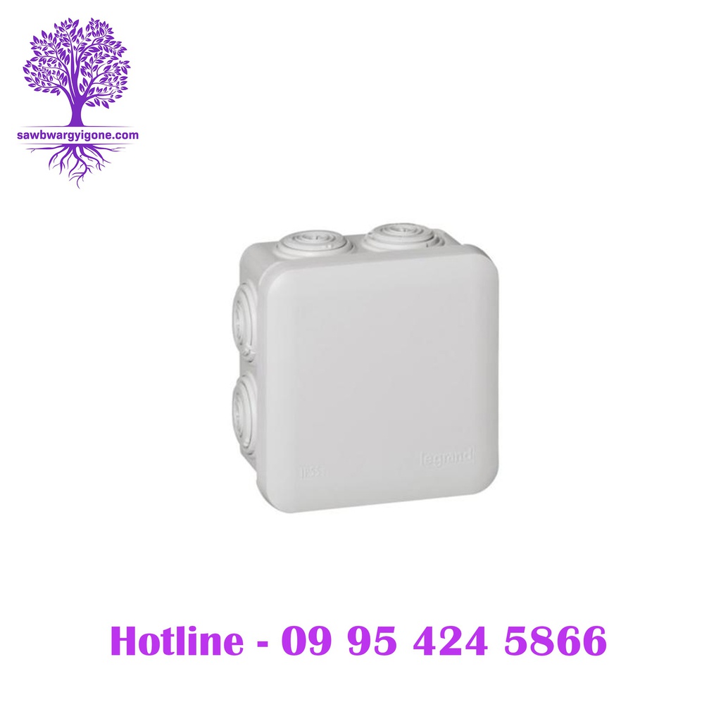 JUNCTION BOX 80X80 GREY 7GLAND, LEGRAND 