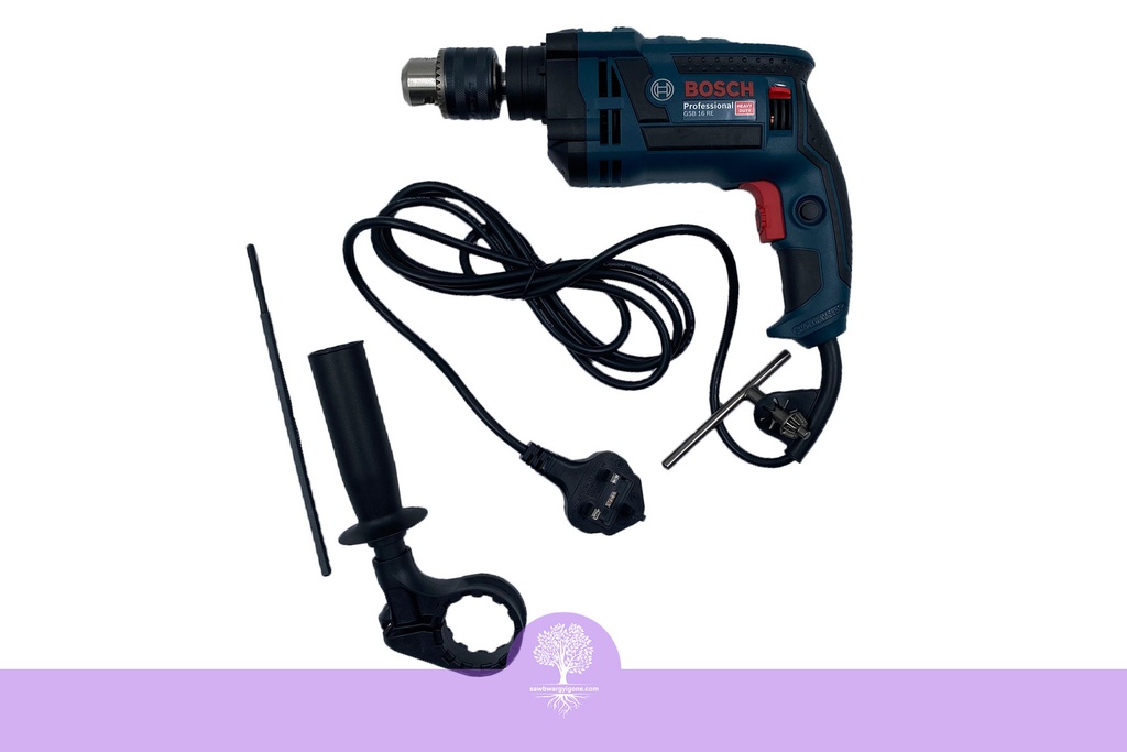 16 mm (Drilling Diameter), BOSCH Professional GSB 16 RE Impact Drill (Kit Set)