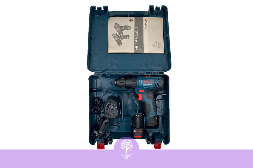 12 V, BOSCH Professional GSB 120 Li + 23 Pcs Accessories Cordless Combi Set