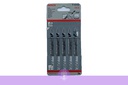 T 101D (5 PCs/Pack), (6 TPI Clean for Wood), BOSCH T-Shank Jig Saw Blade Set