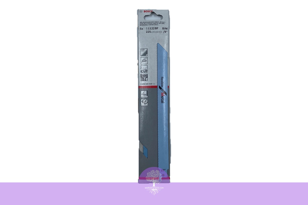 BOSCH S 1122 BF Flexible for Metal Reciprocating Saw Blade (5 PCs/Pack)