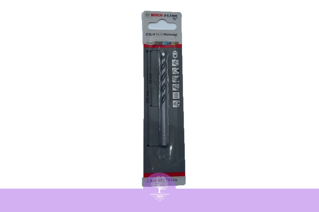 CYL-4 6.5 x 60 x 100mm, BOSCH Multi Purpose Drill Bit