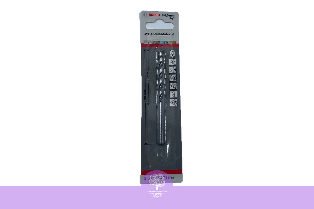 CYL-4 6.5 x 60 x 100mm, BOSCH Multi Purpose Drill Bit