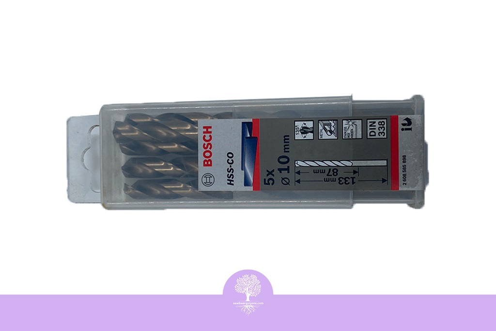 10.0mm, BOSCH, Metal Drill Bit, HSS-Co 135 (10 PCs/Pack)