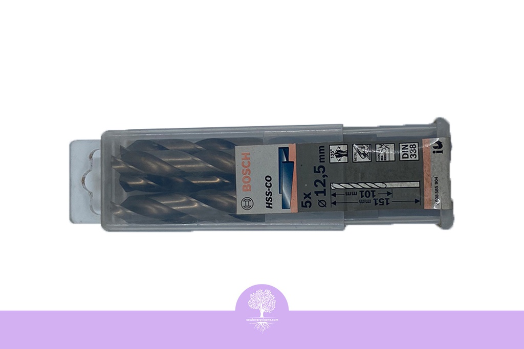 12.5mm, BOSCH, Metal Drill Bit, HSS-Co 135 (10 PCs/Pack)