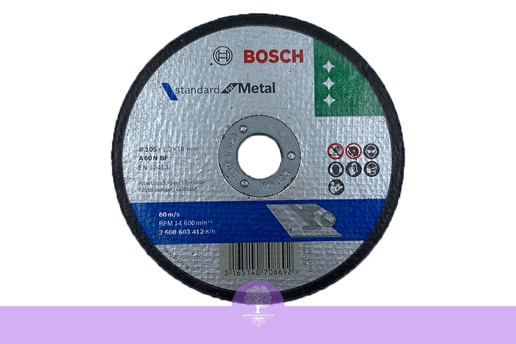 105 x 1.2mm x 16mm (4"), BOSCH Metal Cutting Disc