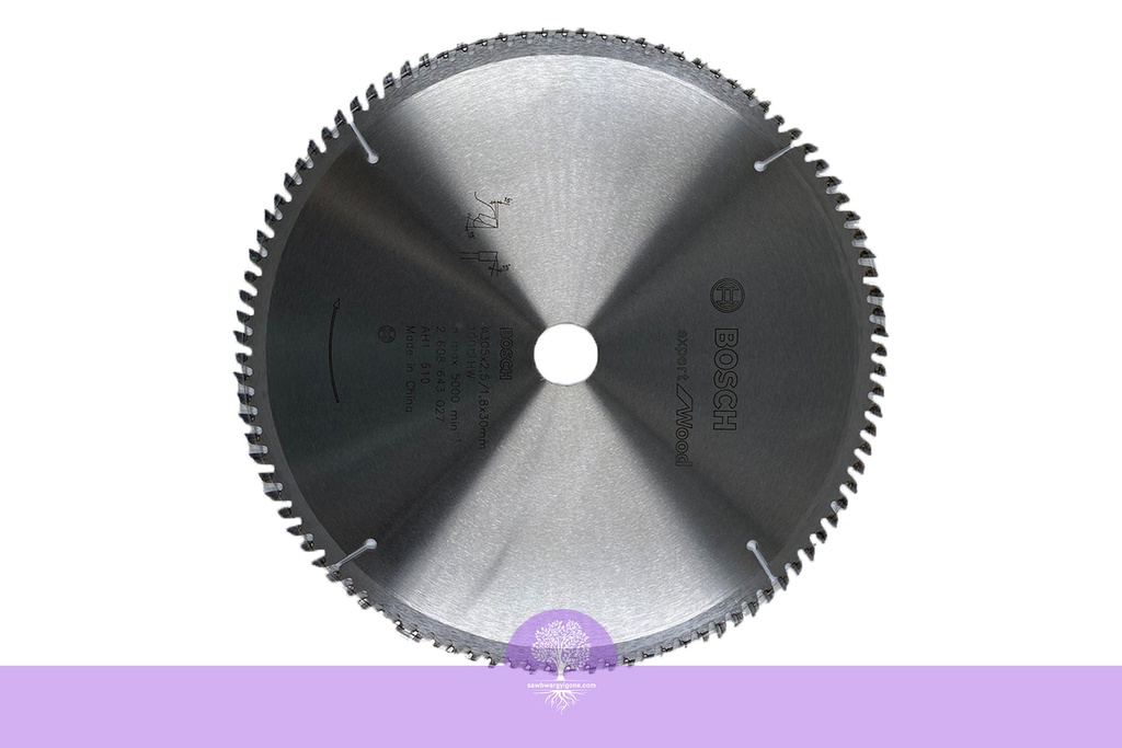 305 x 2.5/1.8 x 30mm (12" x 100T), Expect for Wood, BOSCH Circular Saw Blade