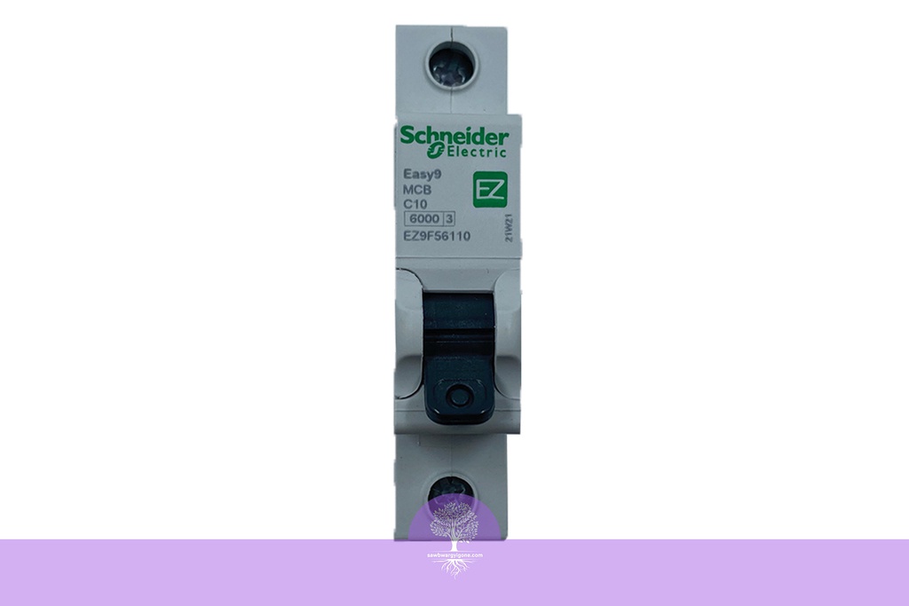 1P, 10A, 6kA, Easy9, C Curve, Schneider MCB Breaker