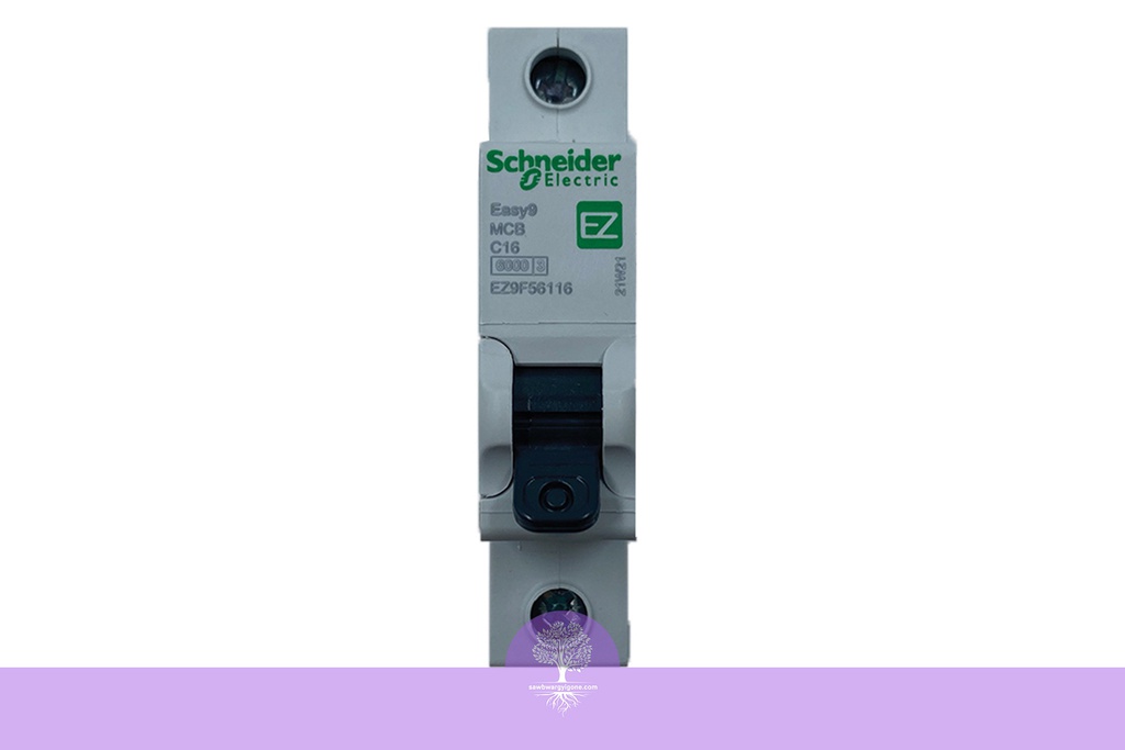 1P, 16A, 6kA, Easy9, C Curve, Schneider MCB Breaker