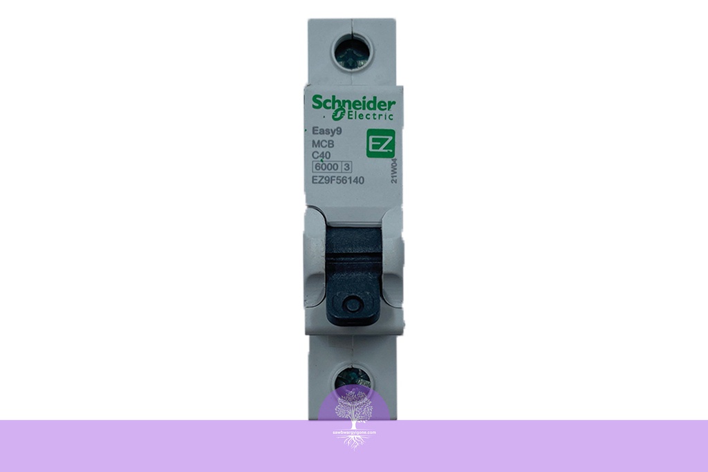 1P, 40A, 6kA, Easy9, C Curve, Schneider MCB Breaker