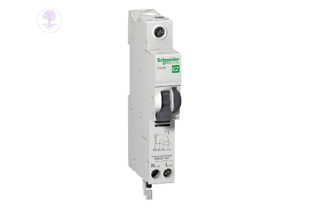 Schneider RCBO 240V - 1P + N - 25A - C curve - 6000 A - 30 mA Slim Type